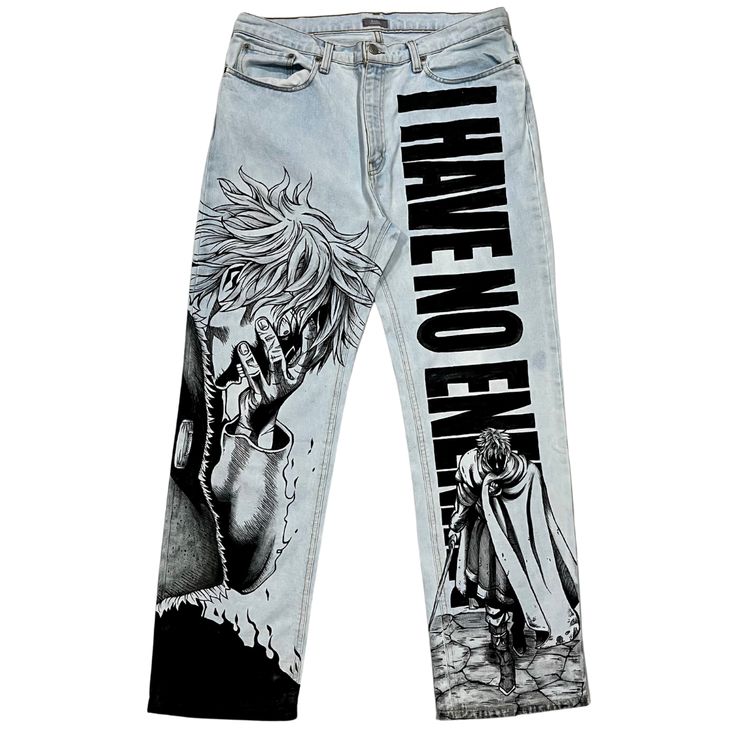Hand-Painted Jeans